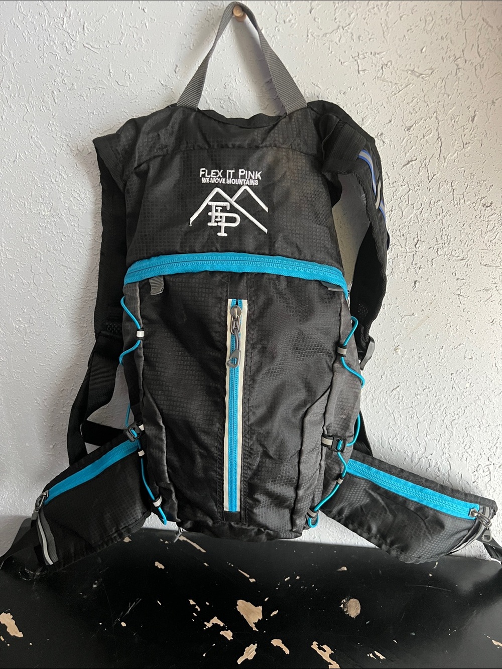 Flex It Pink Black Hiking Black Pack.